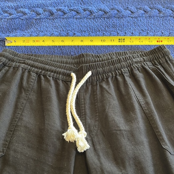 American Giant Easy Linen Blend Pants, XL, Black, Made in USA, Drawstring NWOT - Picture 6 of 9